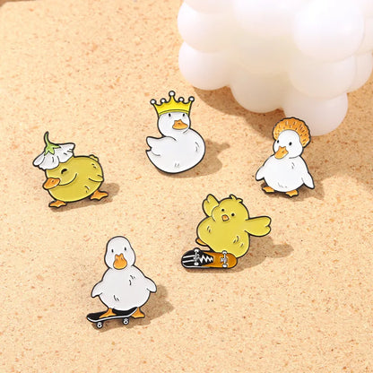 Quirky Duck Enamel Pins