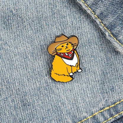 Cowboy Cat Enamel Pin