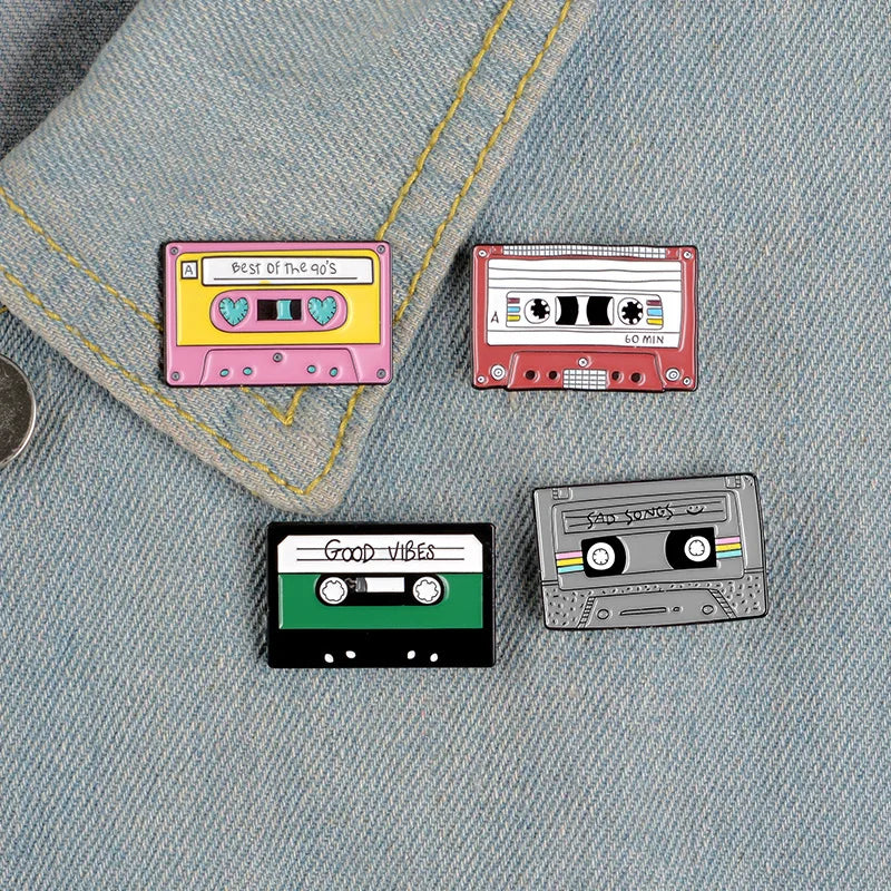 Retro Tape Enamel Pin