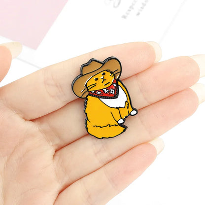 Cowboy Cat Enamel Pin