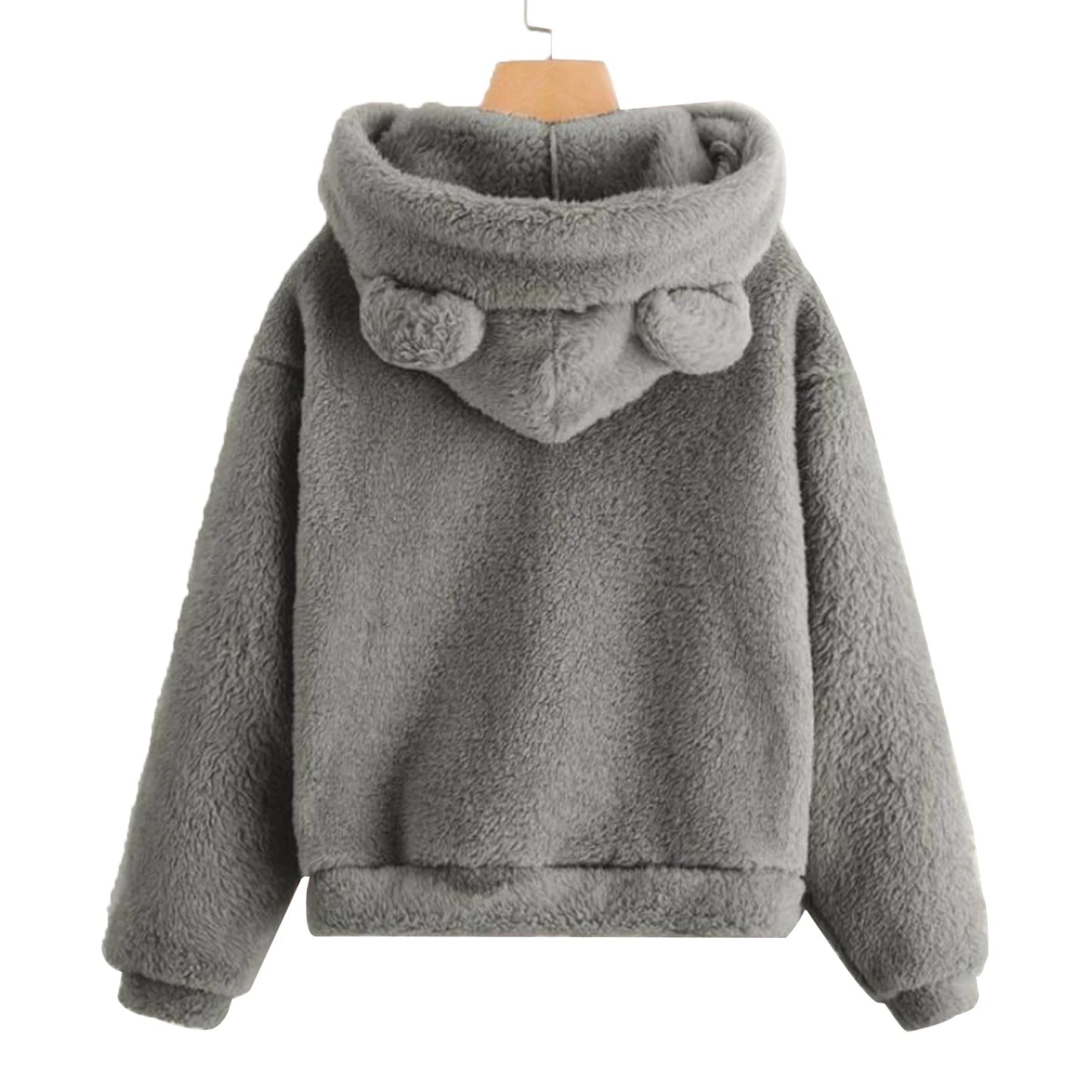 Plush Hoodie with Cute Ears