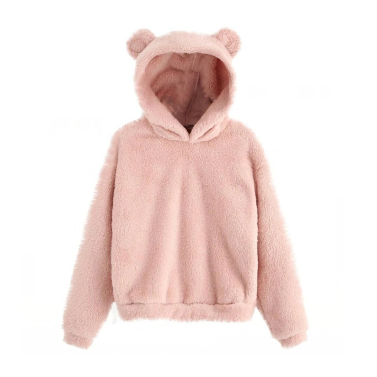 Plush Hoodie with Cute Ears