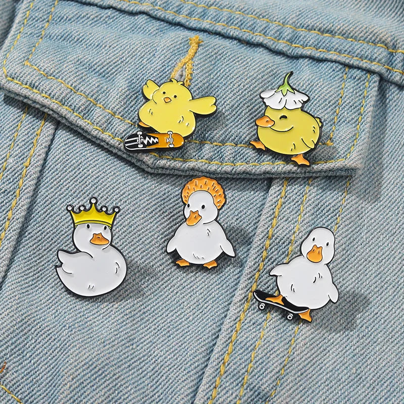 Quirky Duck Enamel Pins