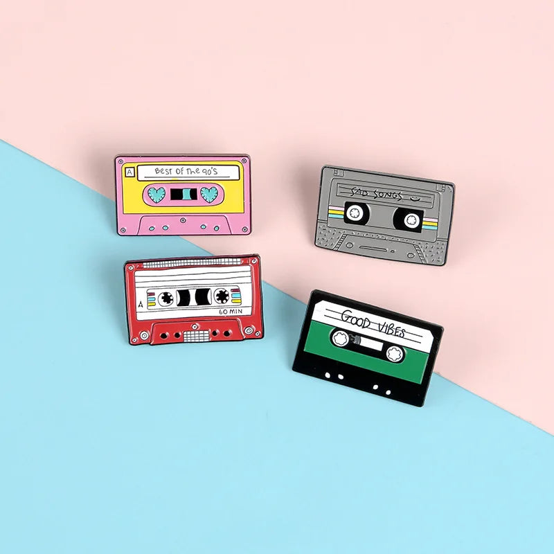 Retro Tape Enamel Pin