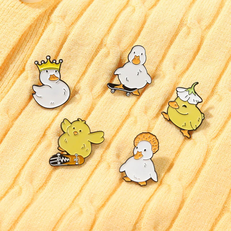 Quirky Duck Enamel Pins