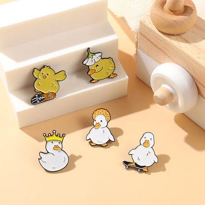 Quirky Duck Enamel Pins