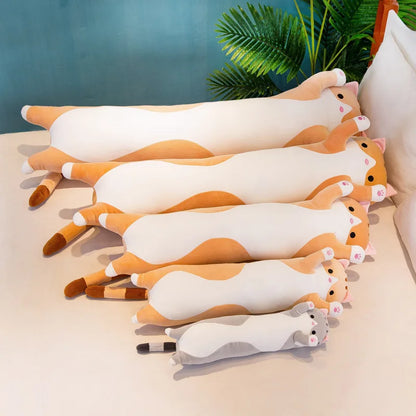 Kawaii Long Cat Pillow