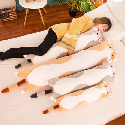 Kawaii Long Cat Pillow