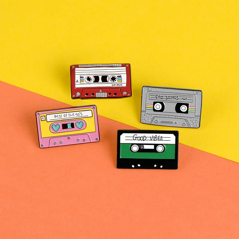 Retro Tape Enamel Pin