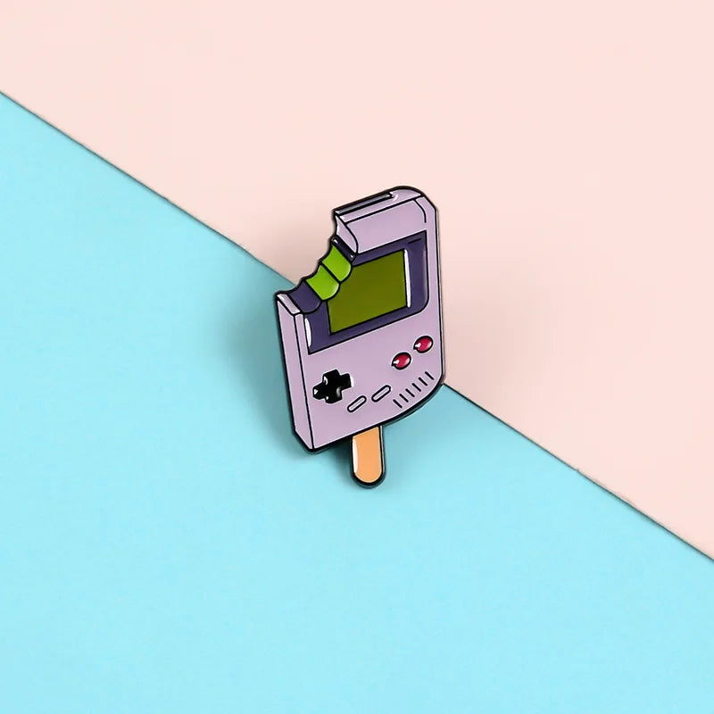 Retro Game Ice Cream Enamel Pin