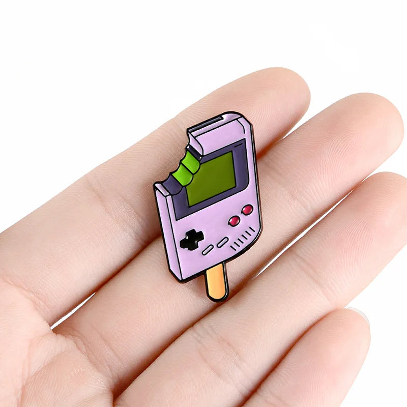 Retro Game Ice Cream Enamel Pin