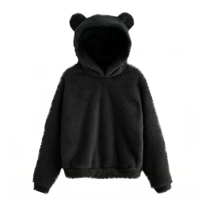 Plush Hoodie with Cute Ears