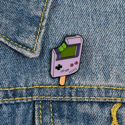 Retro Game Ice Cream Enamel Pin