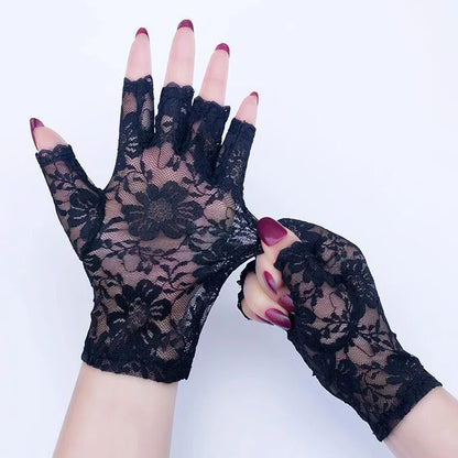 Half Finger Lace Gloves