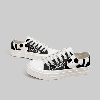 Anime Panda Canvas Shoes