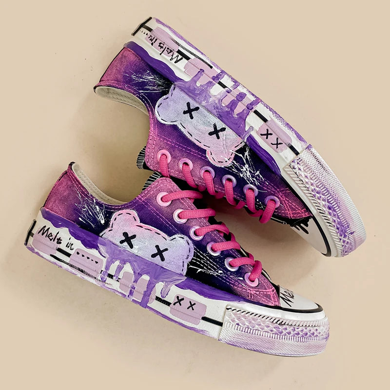 Graffiti-Inspired Canvas Shoes.