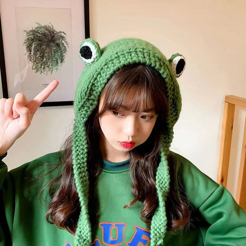 Frog Crochet Hat