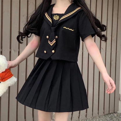 Black and Gold Cosplay Uniform