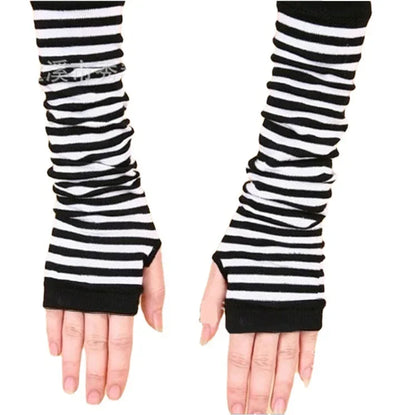 Striped Arm Warmers