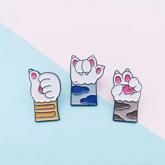 Cat Paws Enamel Pin