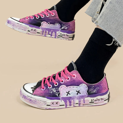 Graffiti-Inspired Canvas Shoes.