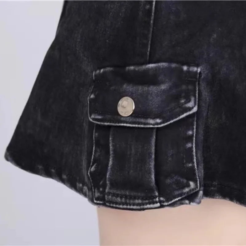 Low Waist Mini Skirt with Belt