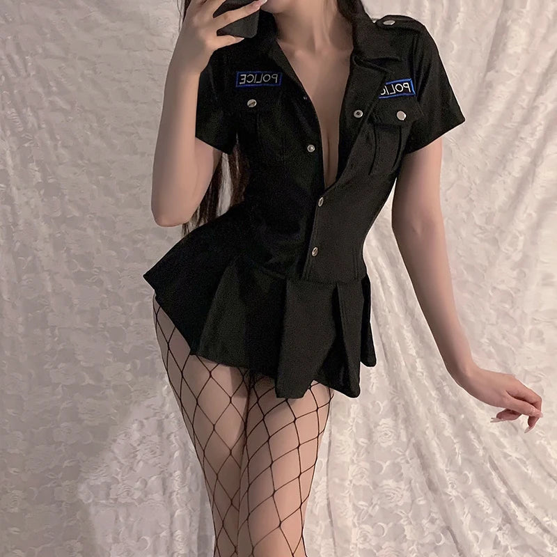 Police Uniform Lingerie Set