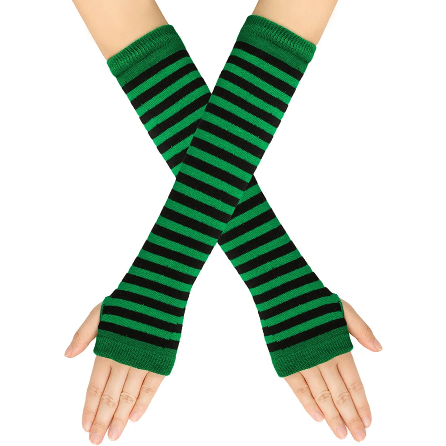 Striped Arm Warmers