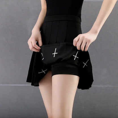 Pleated Mini Skirt