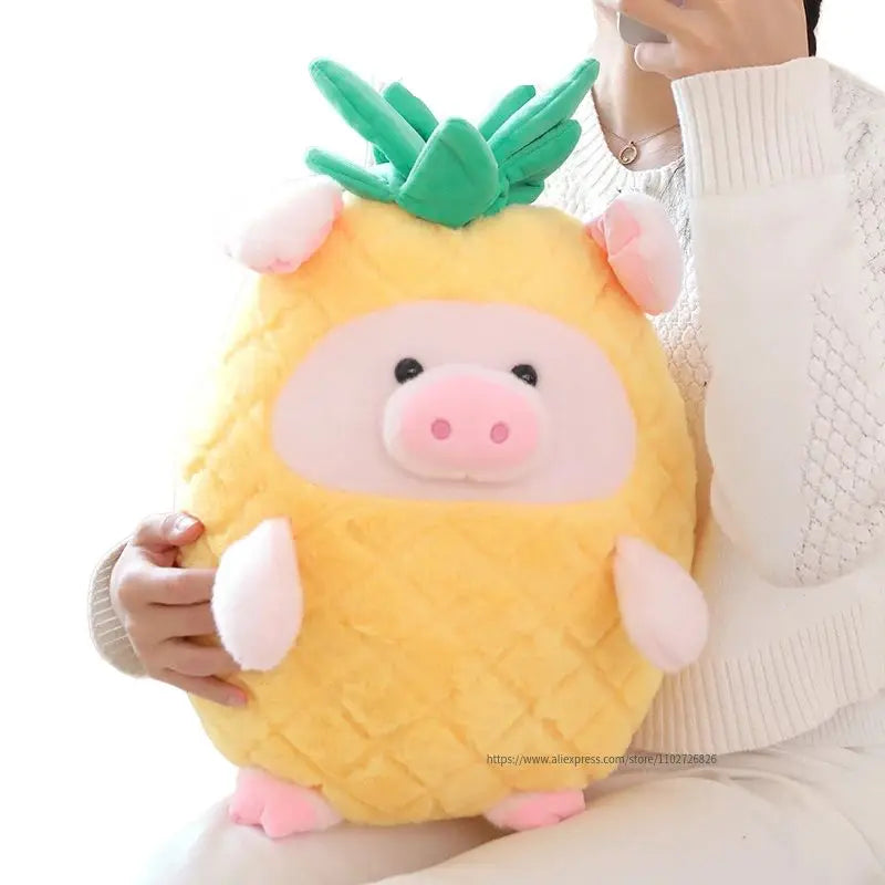 Kawaii Pineapple Pig Plush Pillow