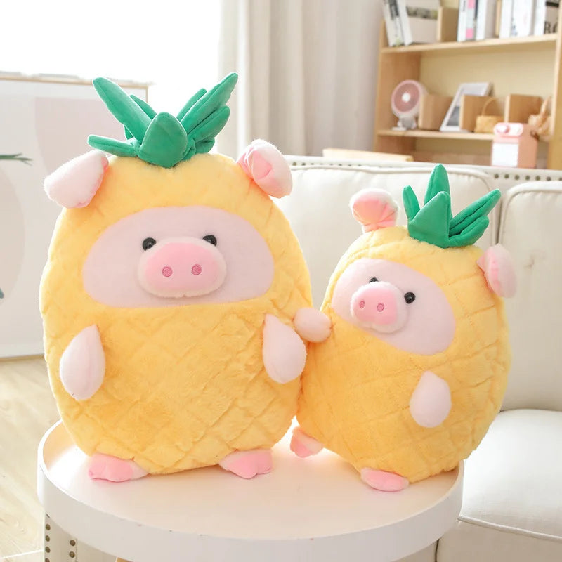 Kawaii Pineapple Pig Plush Pillow