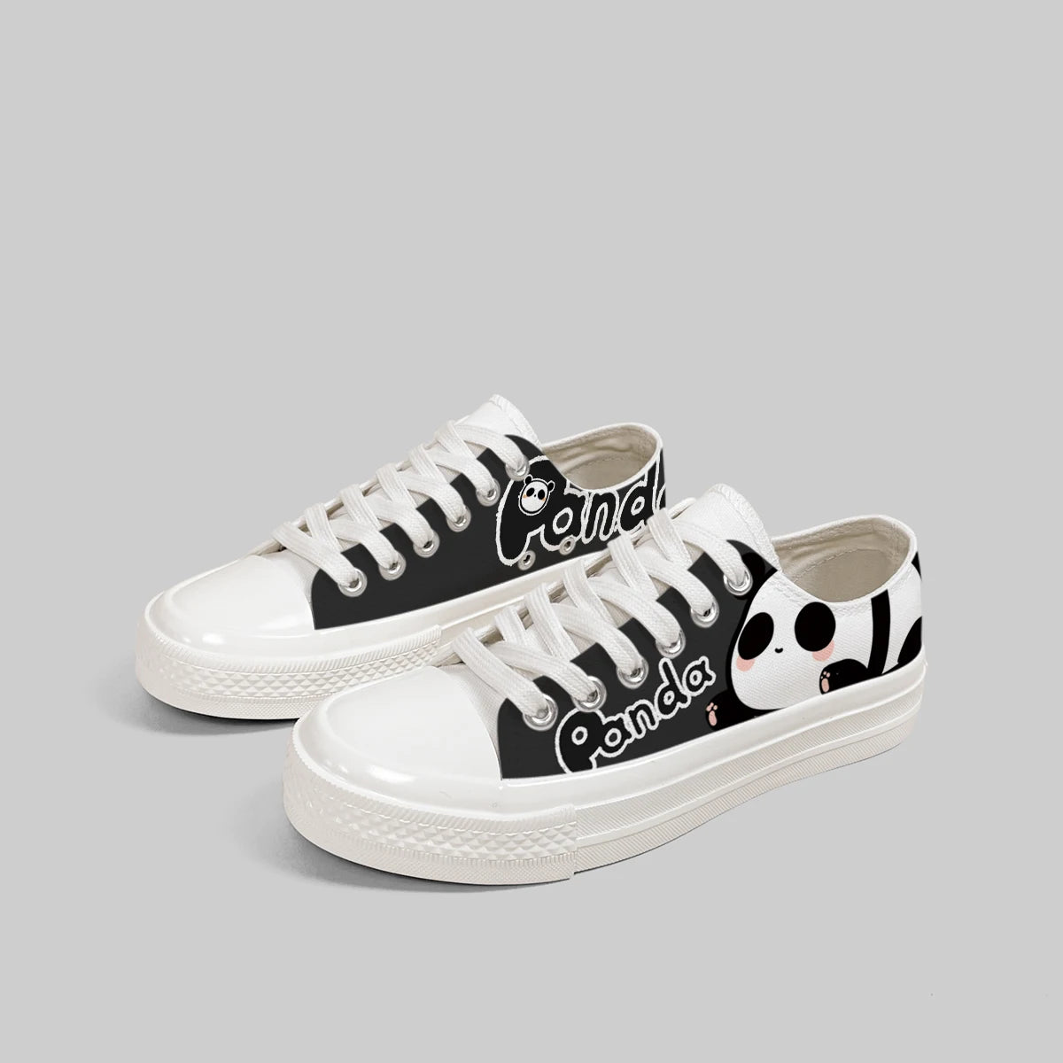 Anime Panda Canvas Shoes